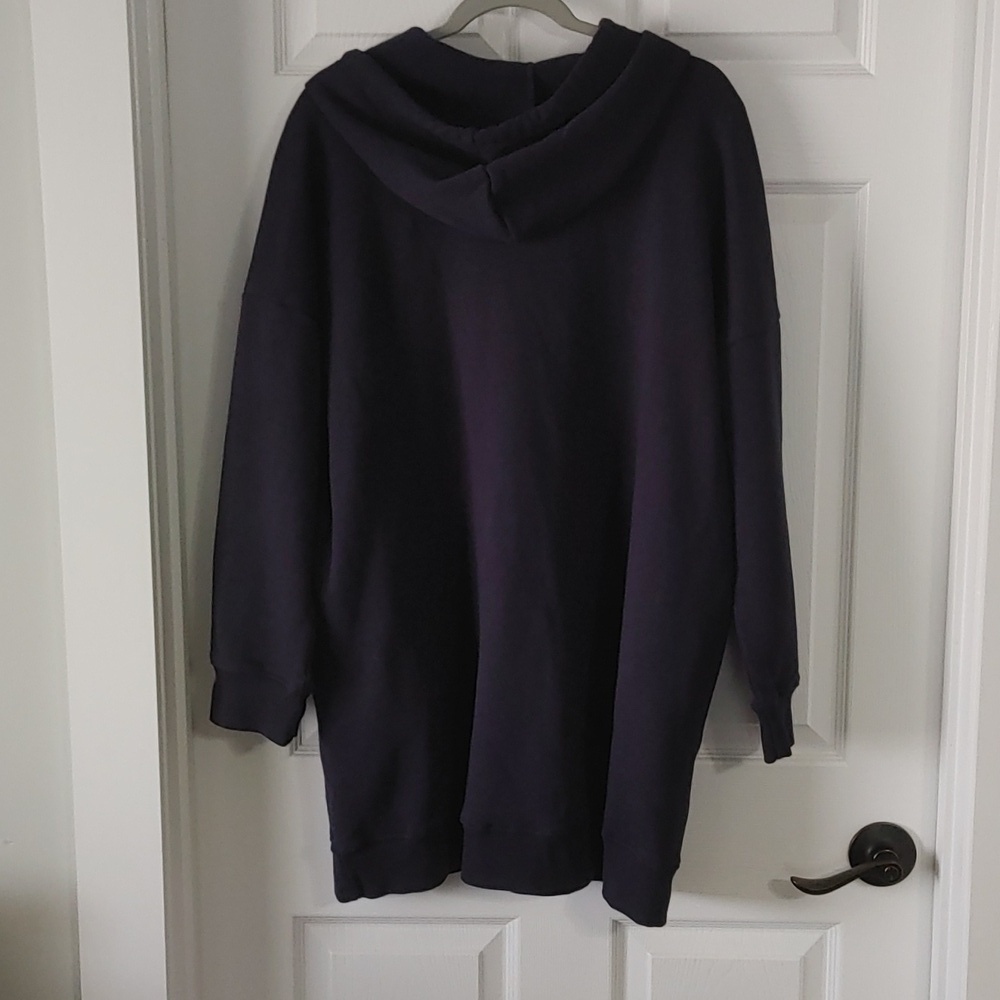 Oversized Hoodie Tunic Style Women's 1XL Casual Plus Size Soft & Comfy Like New - Picture 4 of 6